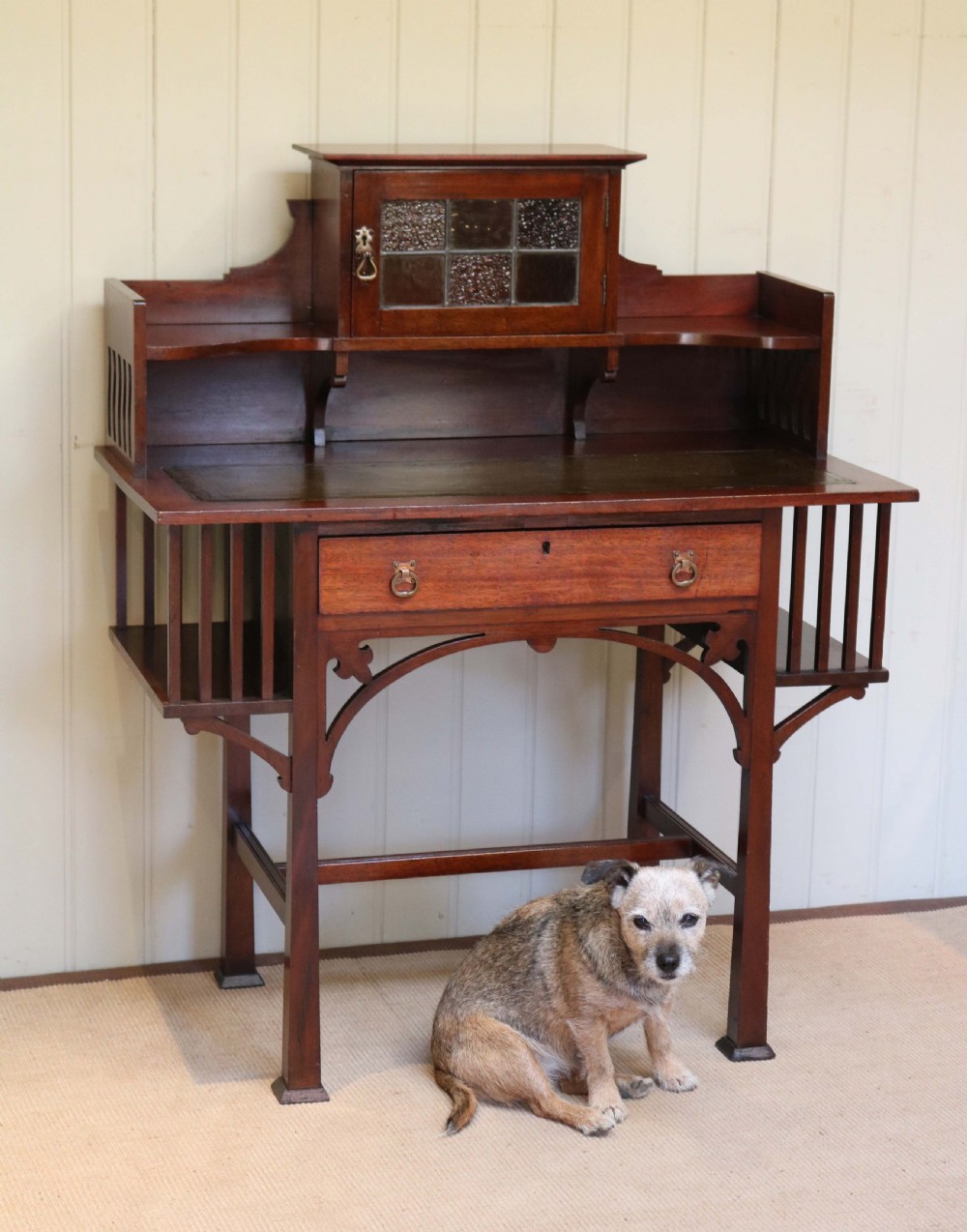Arts And Crafts Mahogany Desk  View V