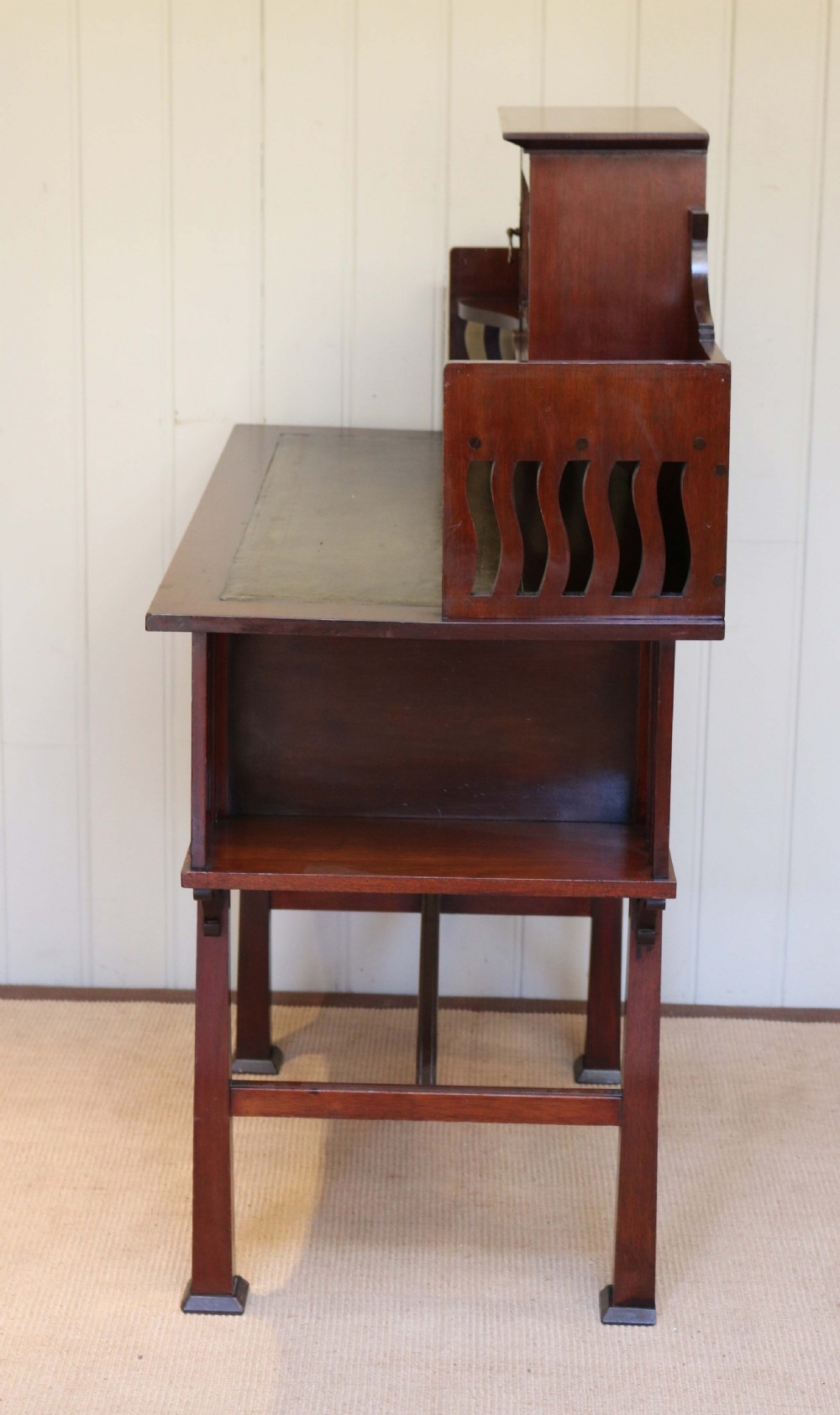 Arts And Crafts Mahogany Desk  View VI
