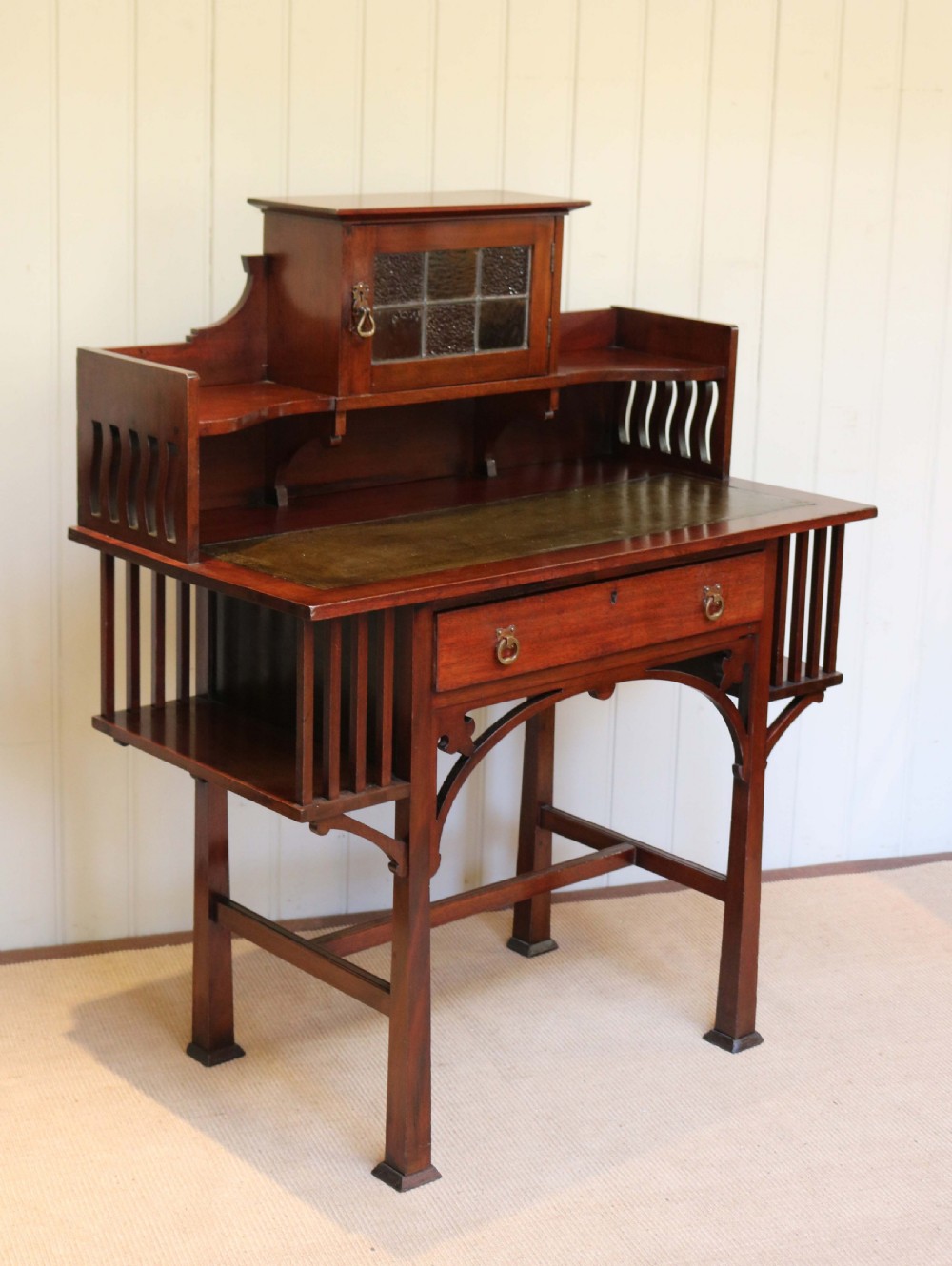 Arts And Crafts Mahogany Desk  View VII