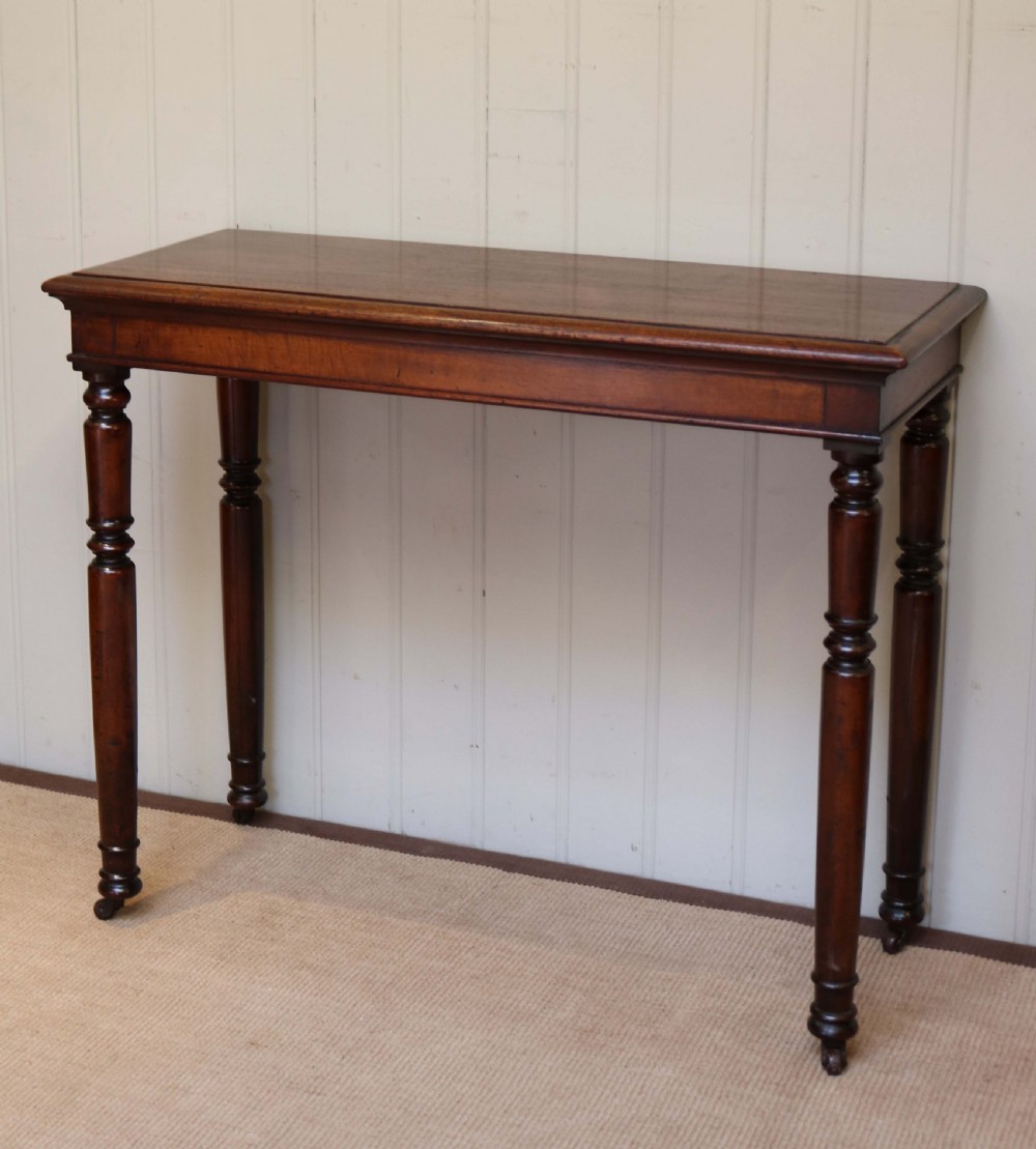 Slim Mahogany Hall Table View III