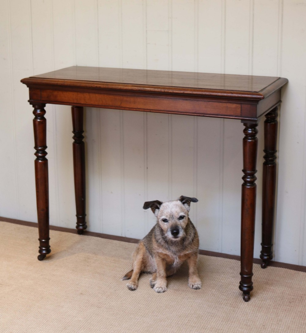 Slim Mahogany Hall Table View VI