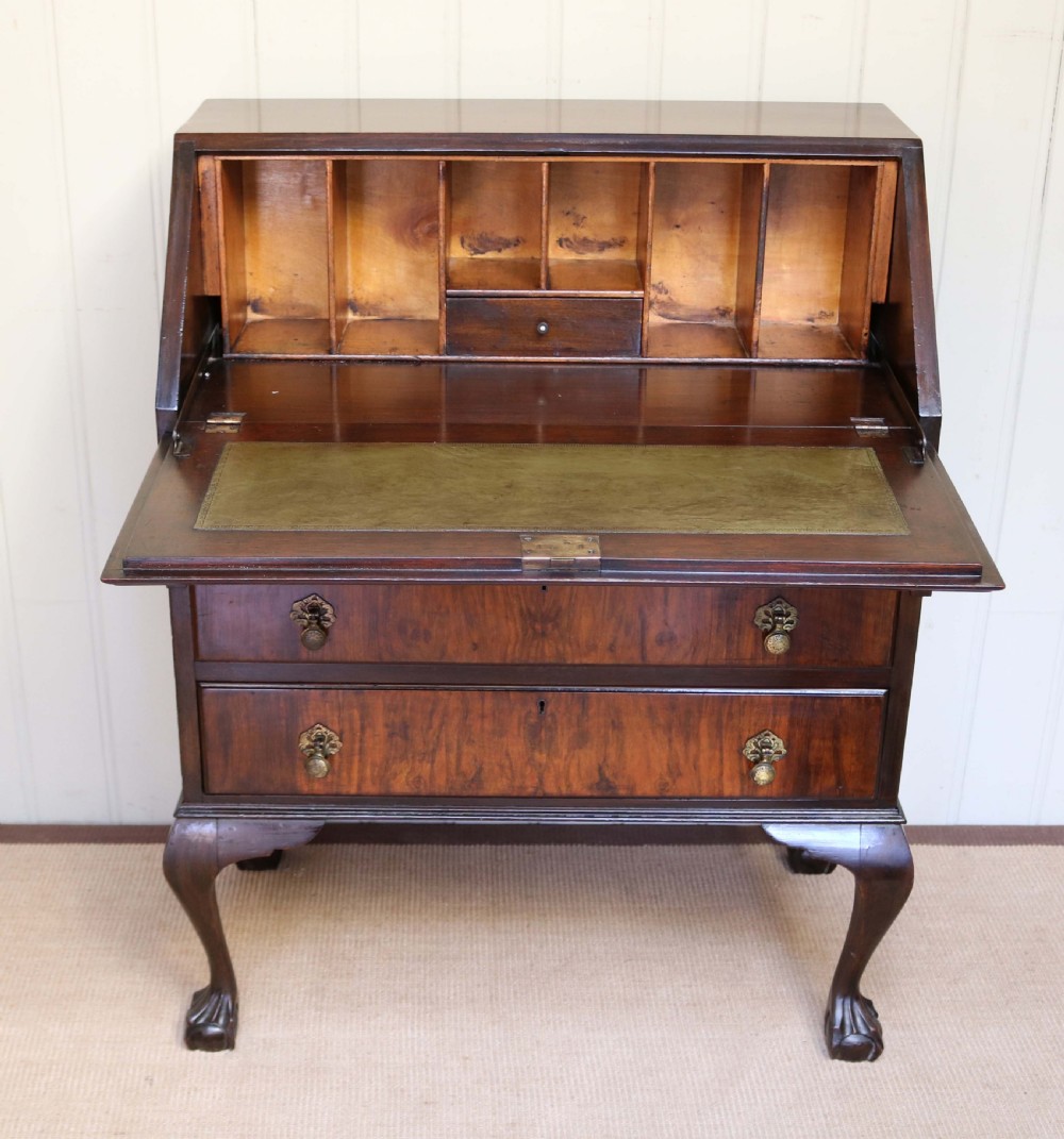Queen Anne Style Walnut Bureau View III