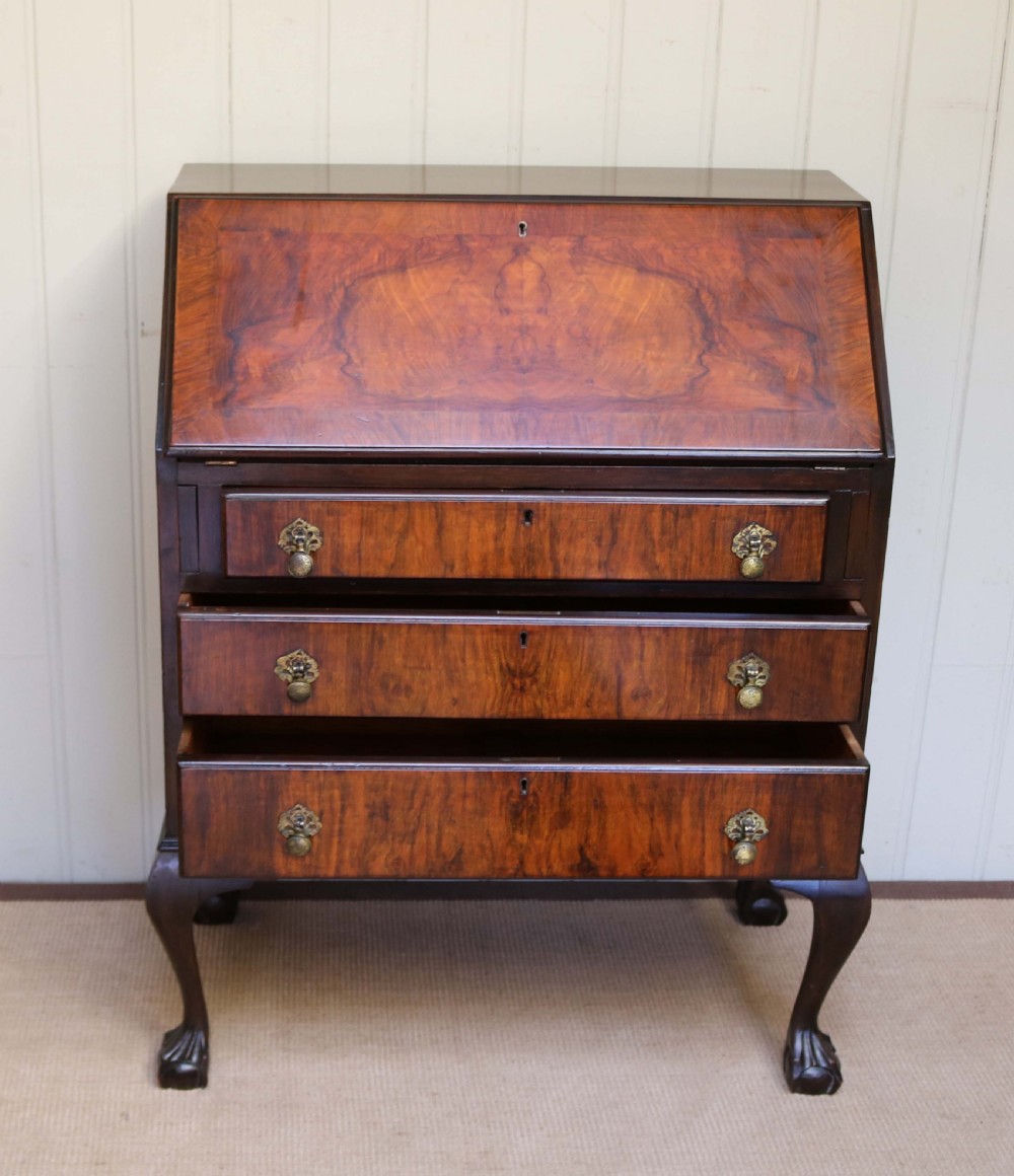 Queen Anne Style Walnut Bureau View VI
