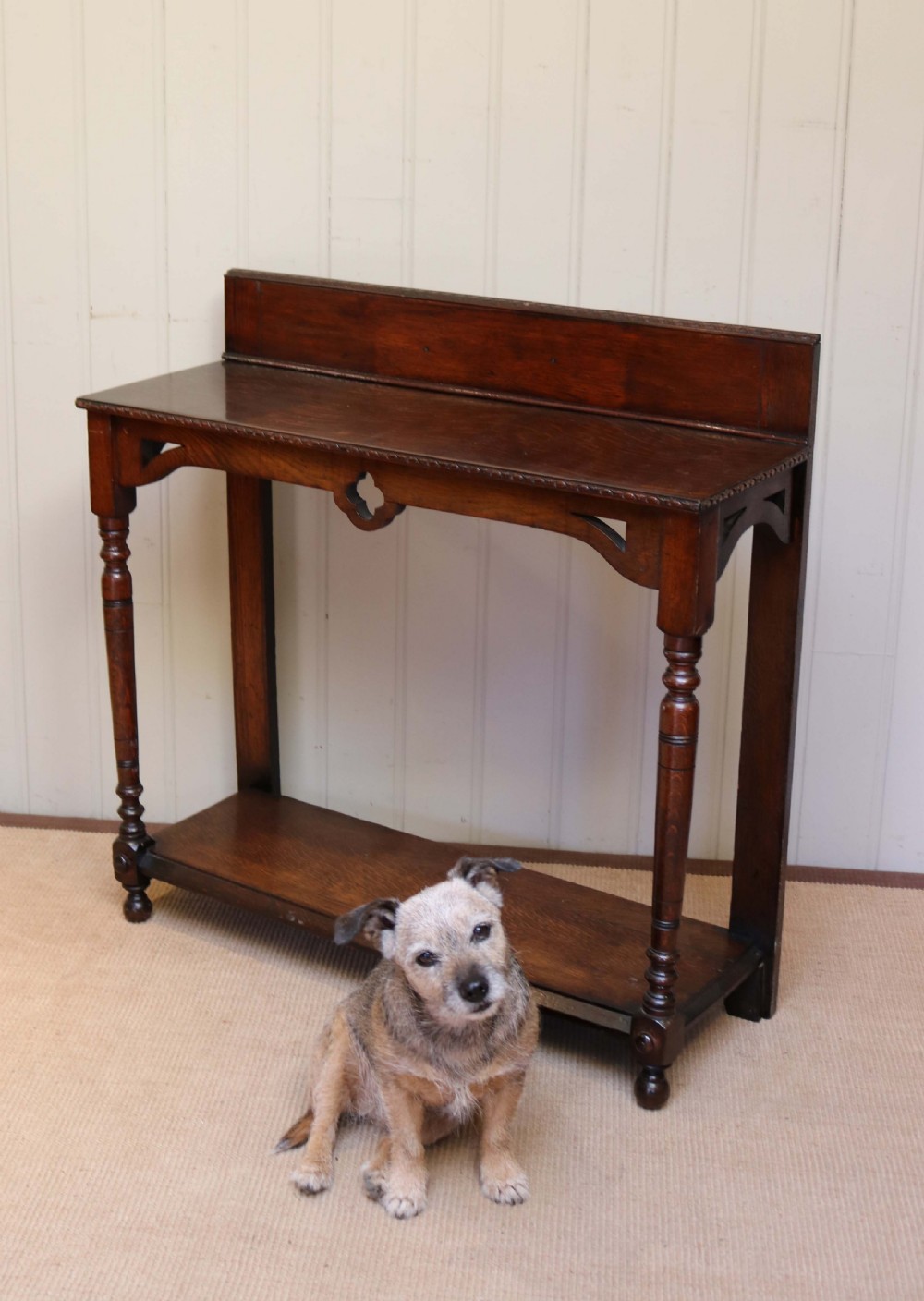 Oak Two Tier Hall Table  View VII