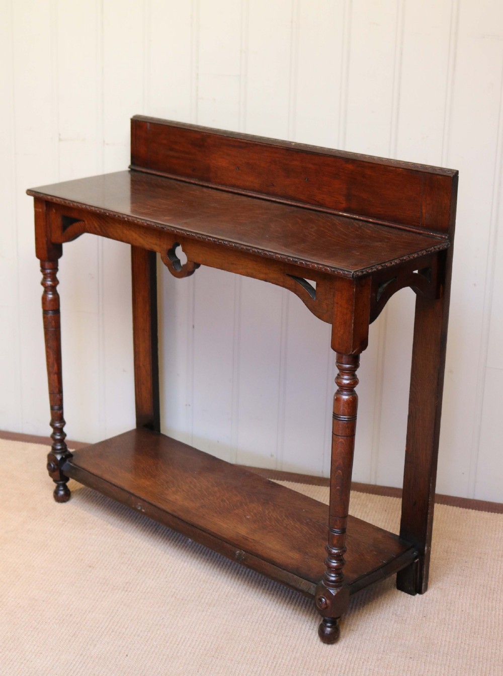 Oak Two Tier Hall Table  View VIII