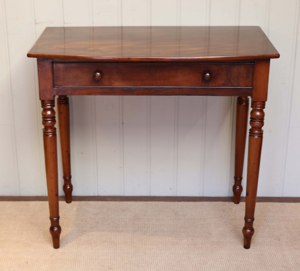 Early 19th Century Mahogany Bow Front Side Table