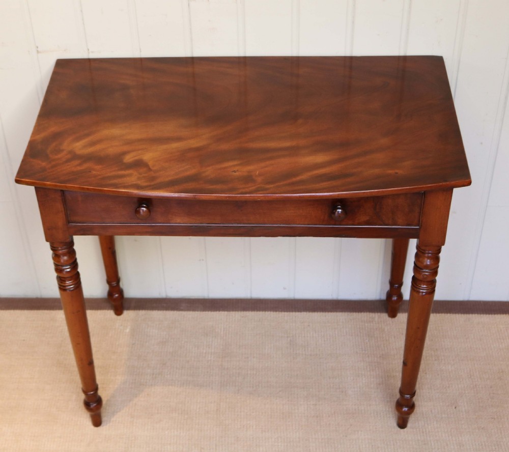 Early 19th Century Mahogany Bow Front Side Table View II