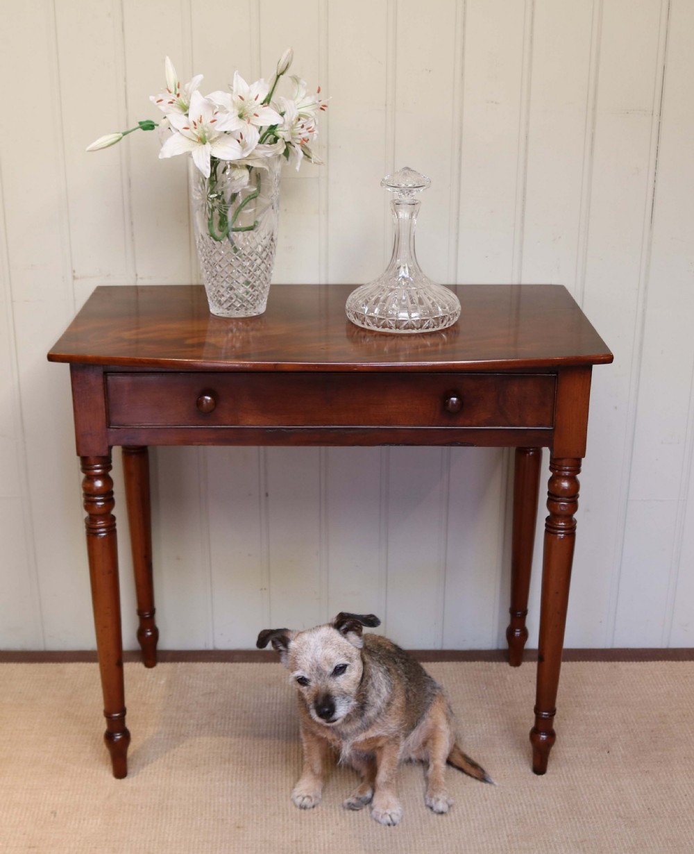 Early 19th Century Mahogany Bow Front Side Table View III