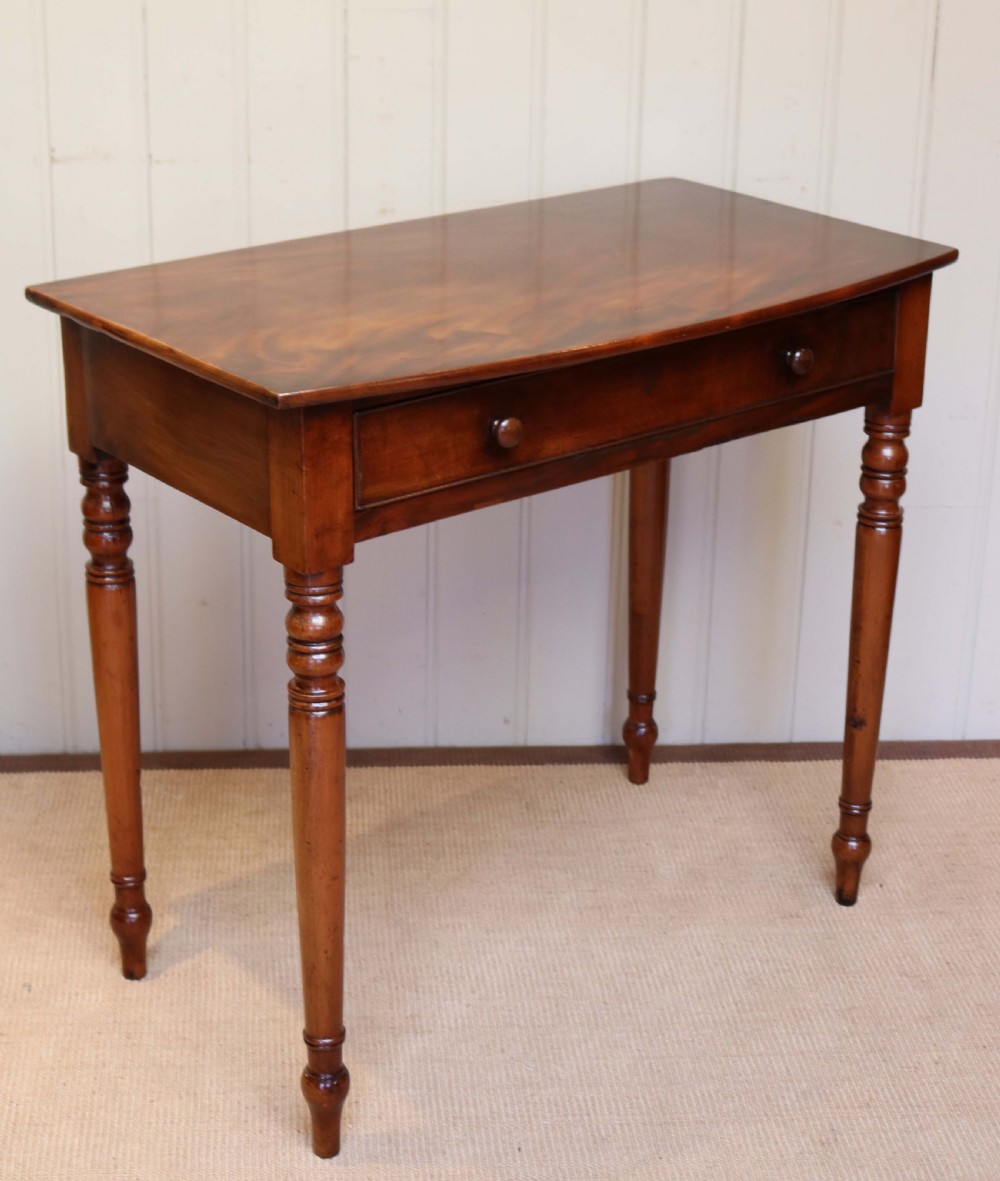 Early 19th Century Mahogany Bow Front Side Table View V