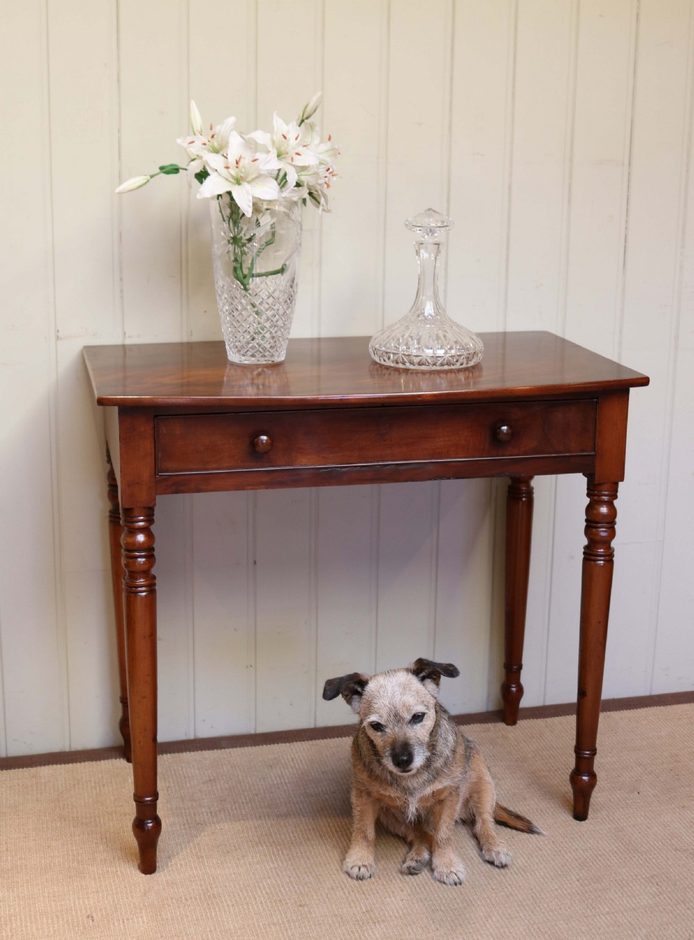 Early 19th Century Mahogany Bow Front Side Table View VII