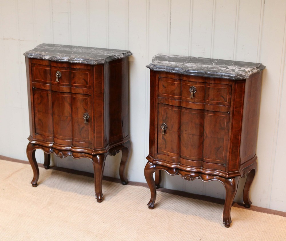 Pair Of Walnut Bedside Cabinets View III