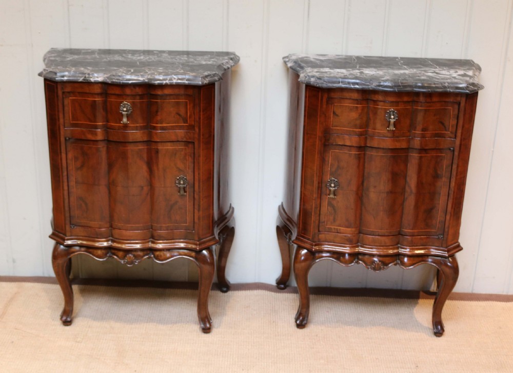 Pair Of Walnut Bedside Cabinets View IV