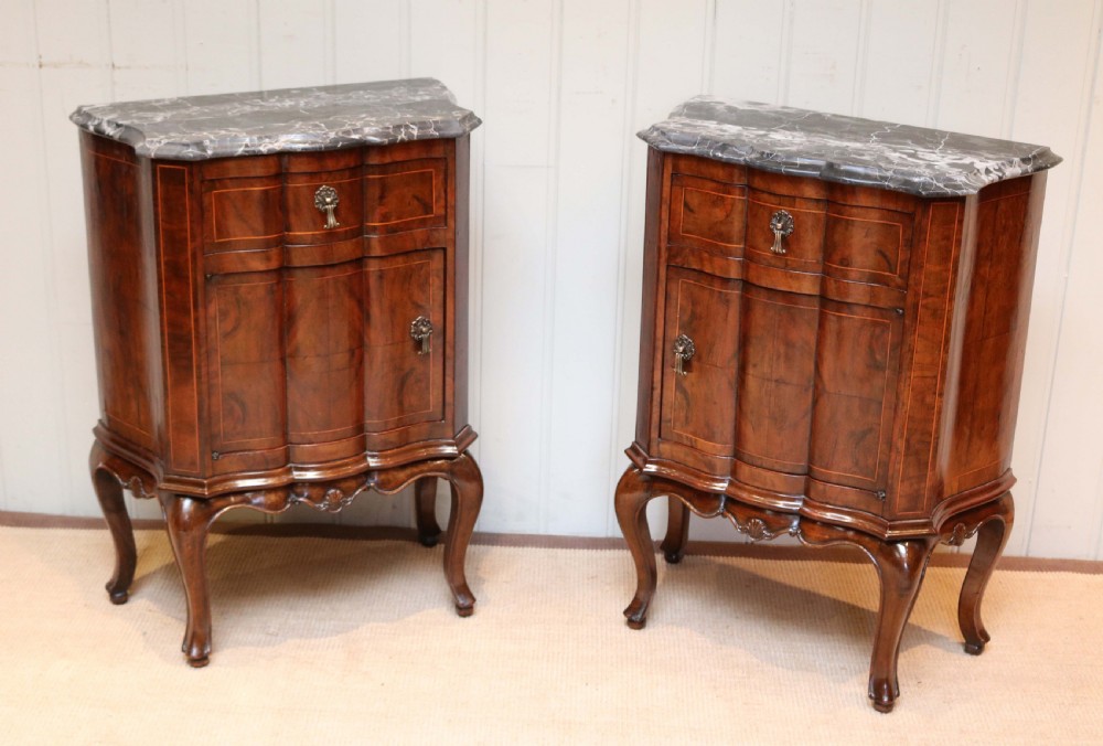 Pair Of Walnut Bedside Cabinets View VII