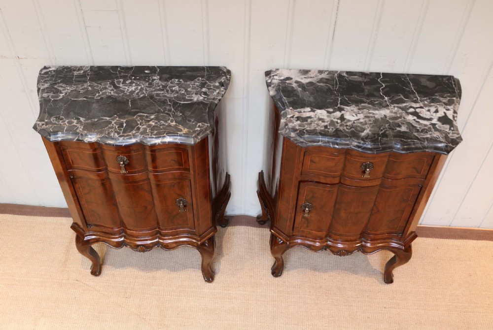Pair Of Walnut Bedside Cabinets View VIII