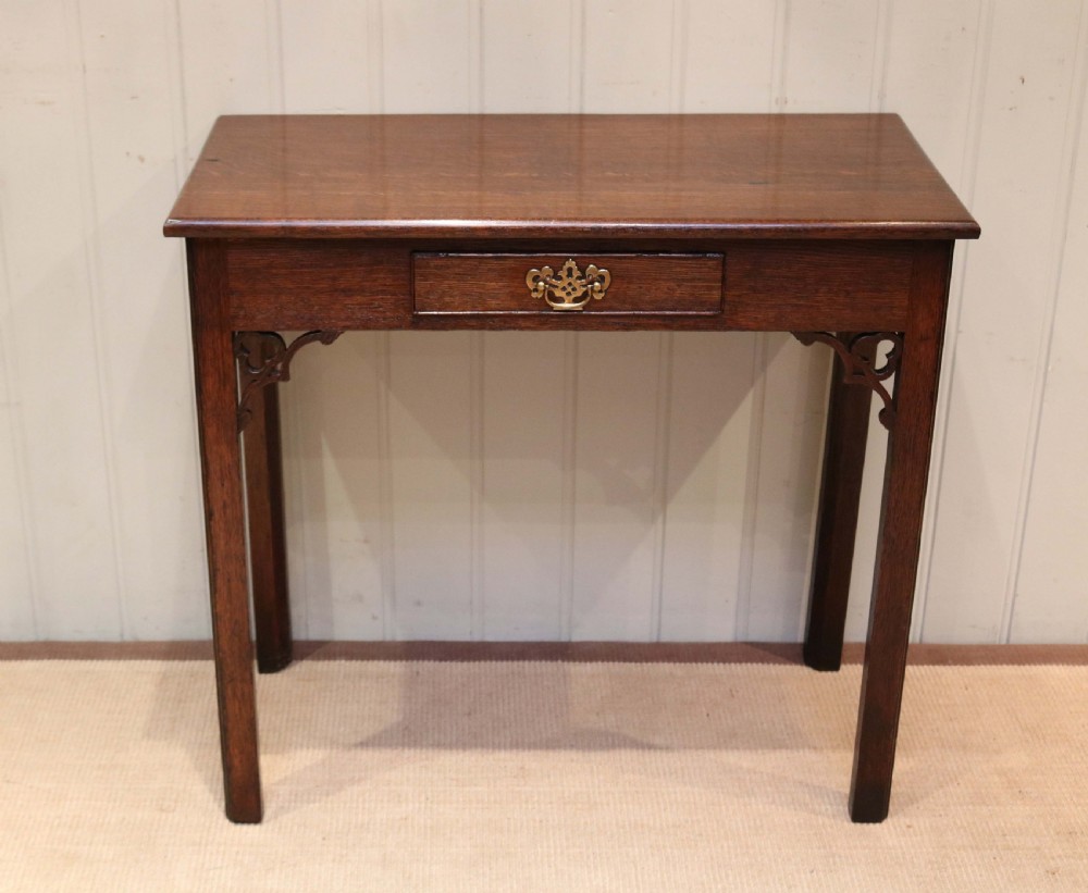 Early 19th Century Oak Side Table View V