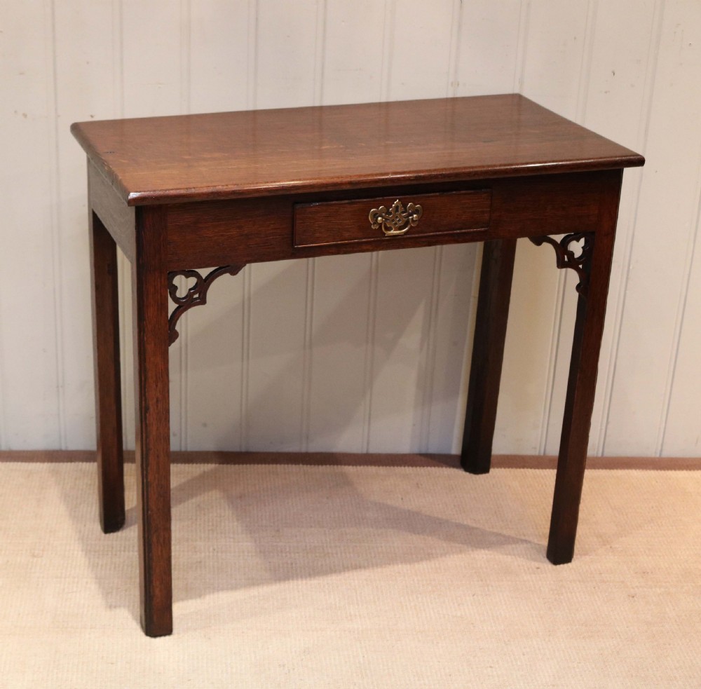 Early 19th Century Oak Side Table View VIII
