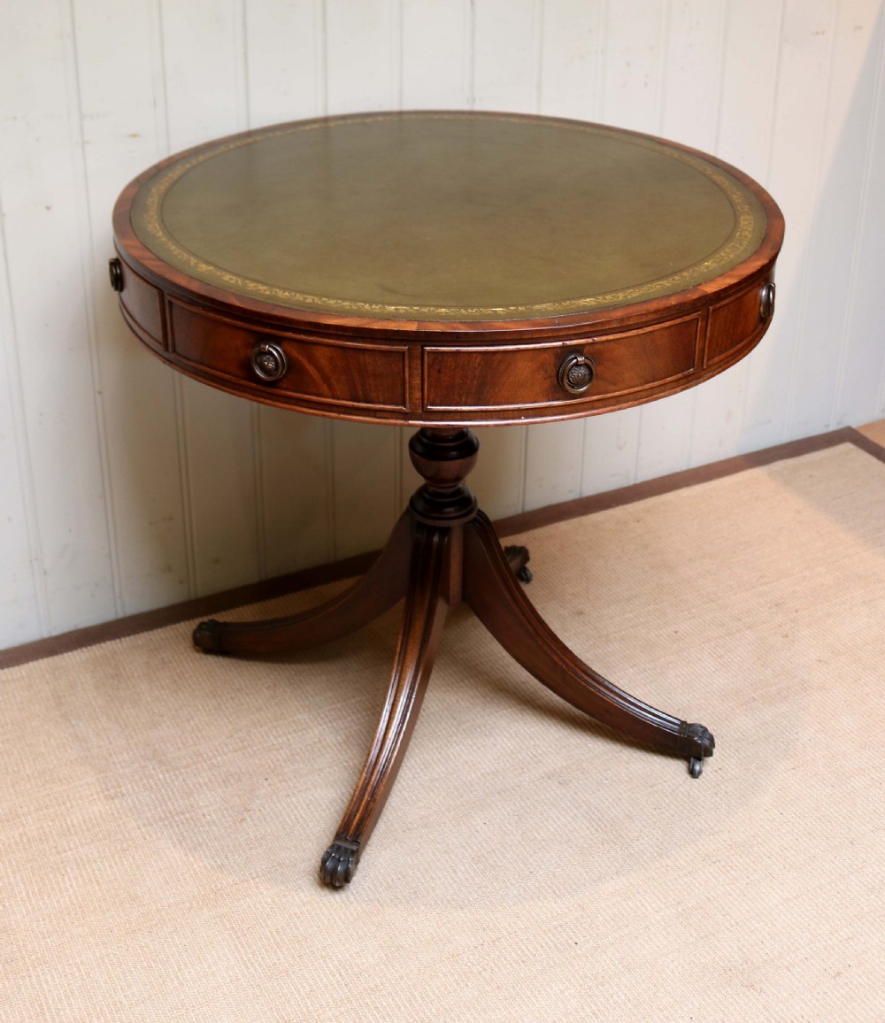 Regency Style Mahogany Drum Table View III