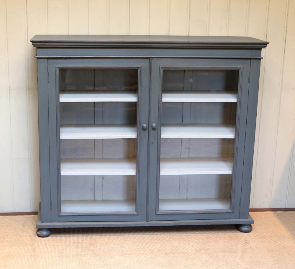 Late 19th Century Painted Glazed Bookcase View IV