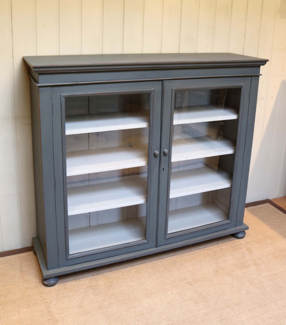 Late 19th Century Painted Glazed Bookcase View VIII
