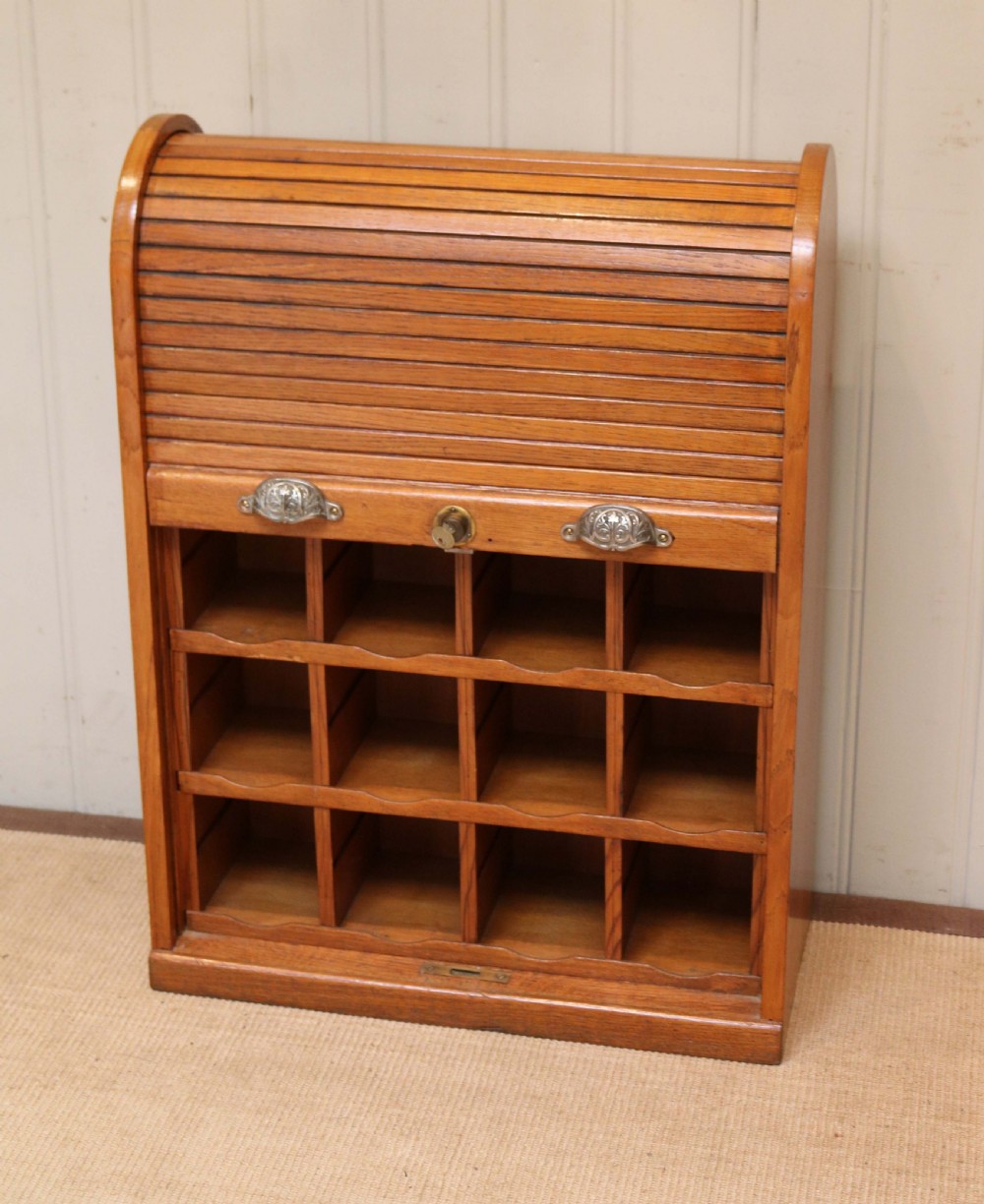 Unusual Tambour Front Cabinet View II