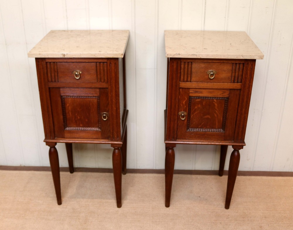 Pair Of French Oak Bedside Cabinets View IV