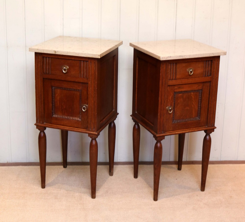 Pair Of French Oak Bedside Cabinets View VIII