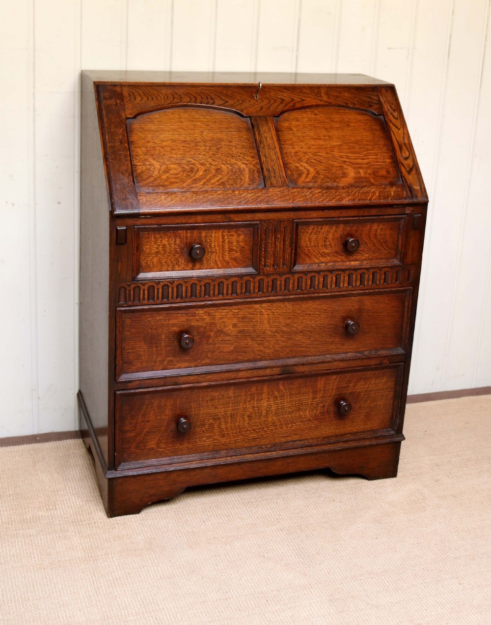1920s Oak Bureau  View II