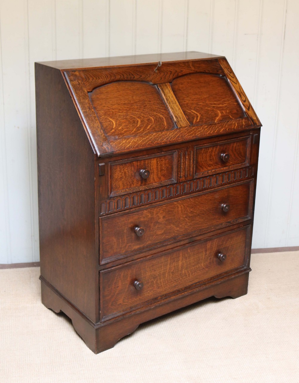 1920s Oak Bureau  View V