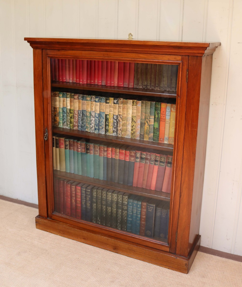 Walnut Glazed Bookcase View V