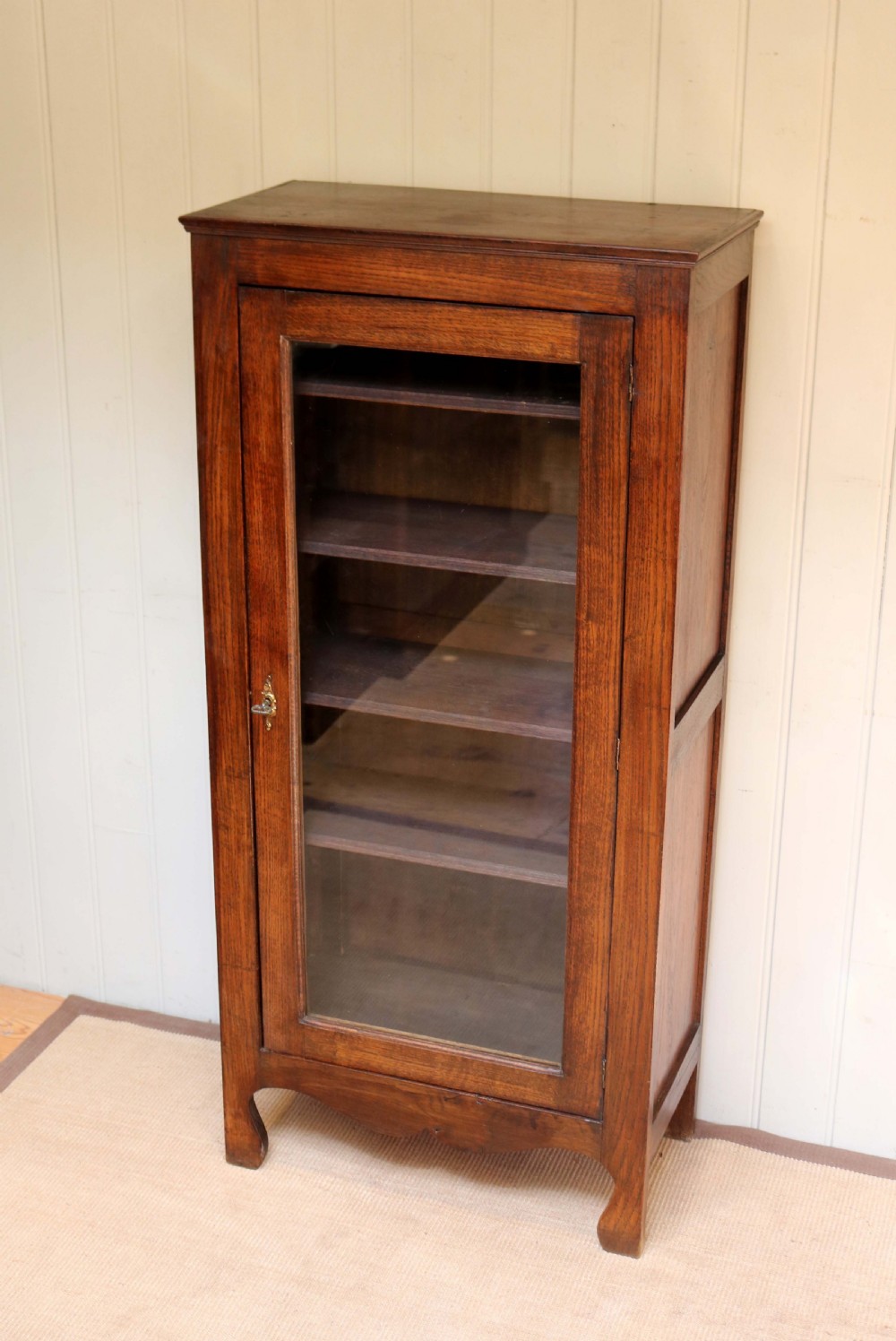 French Oak Cabinet Bookcase View IV