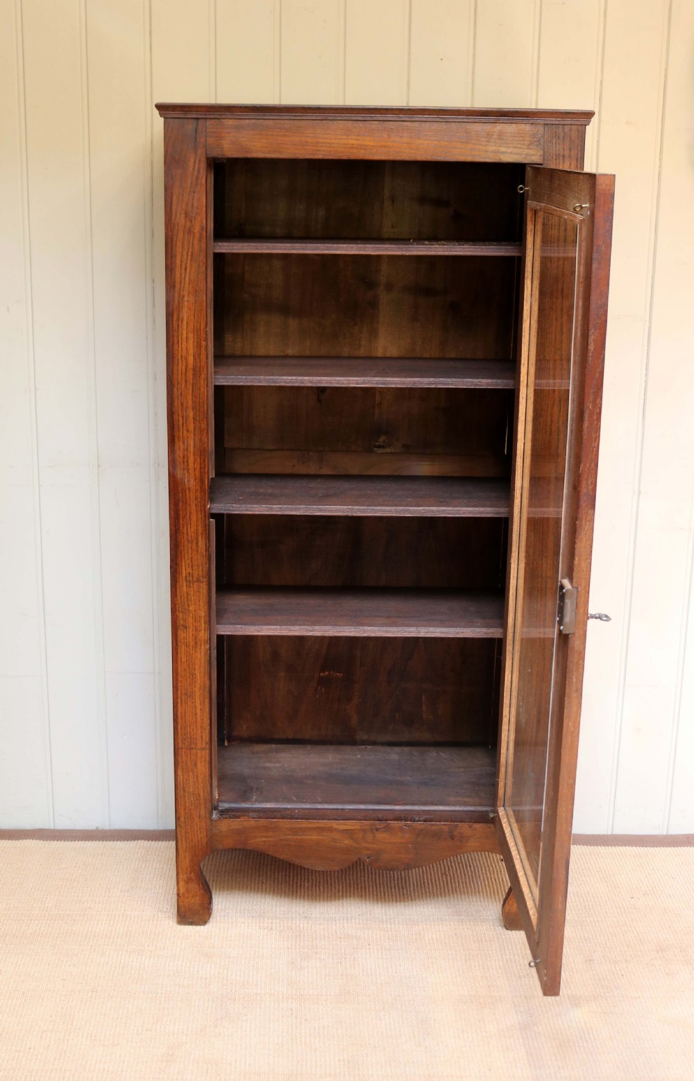 French Oak Cabinet Bookcase View VI