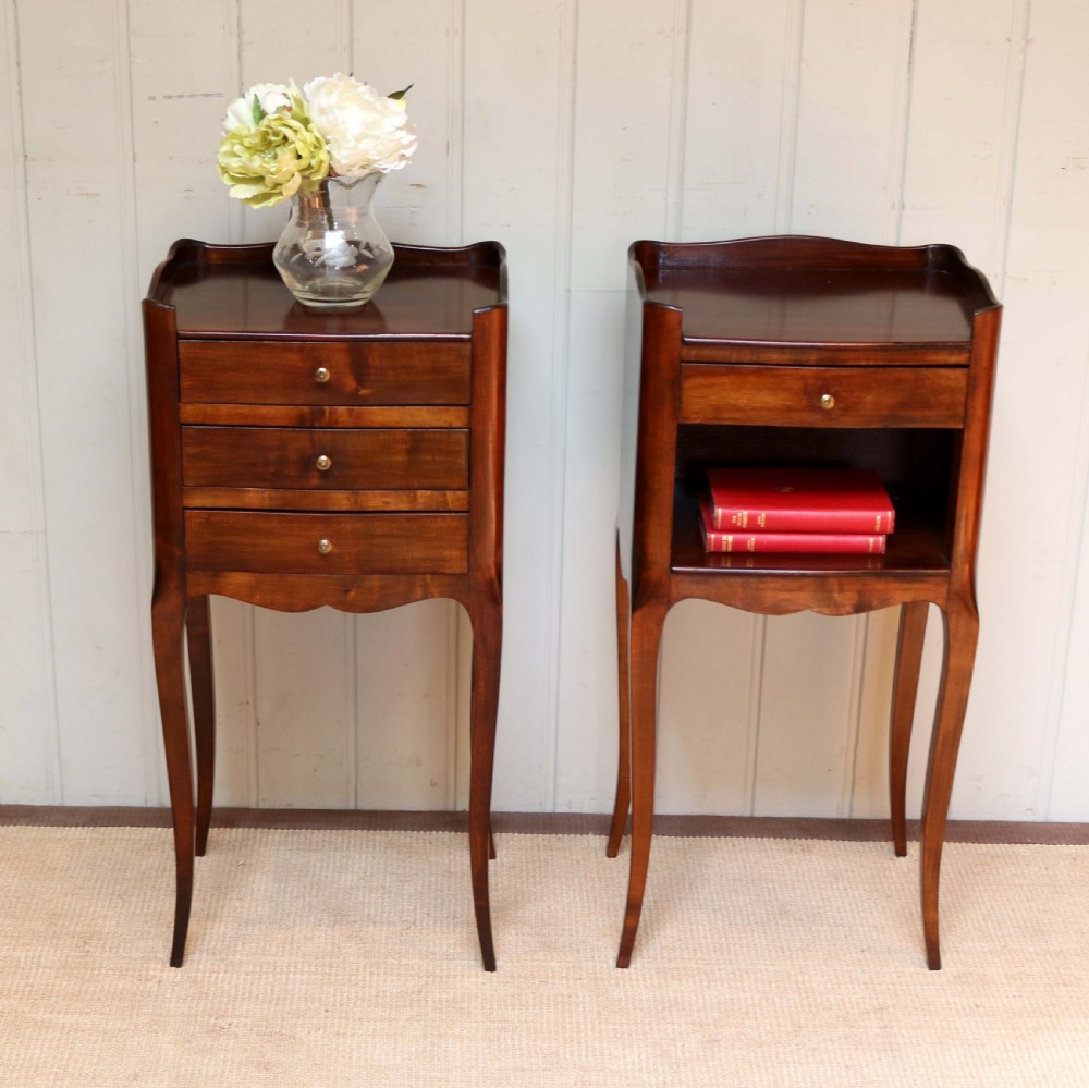 Pair Of Mahogany Finish Bedside Cabinets  View V