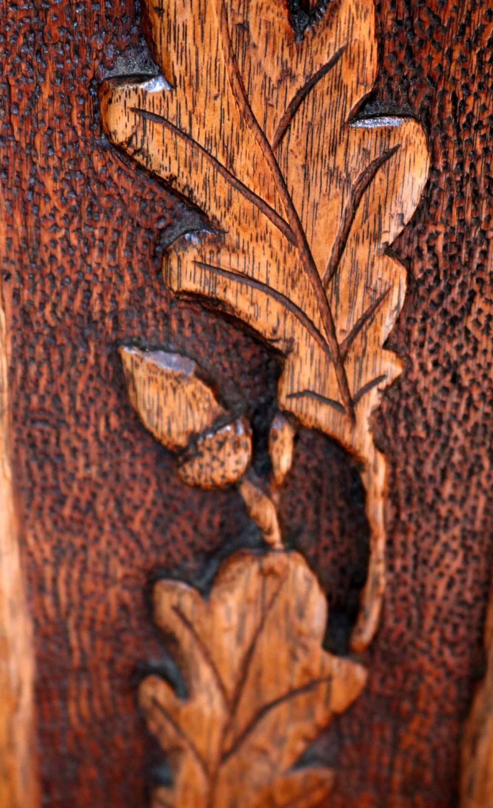 Arts And Crafts Carved Oak Spinning Chair  View VII