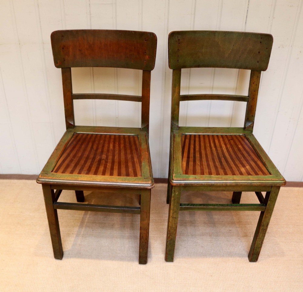 Set Of Ten French Bistro Chairs  View V