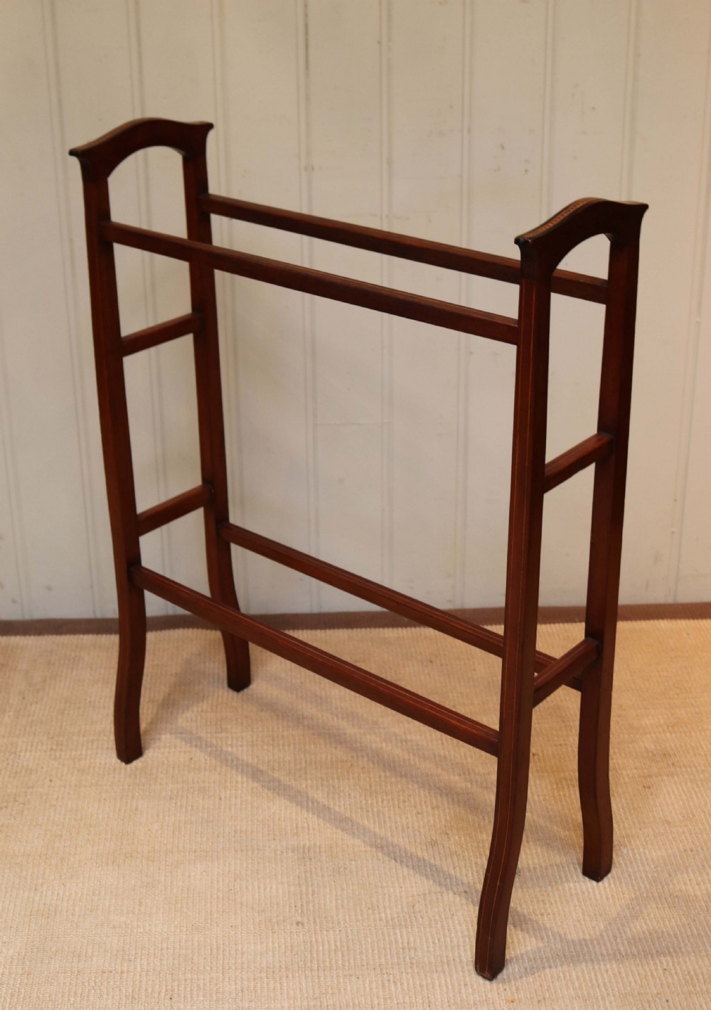 Edwardian Mahogany Towel Rail 