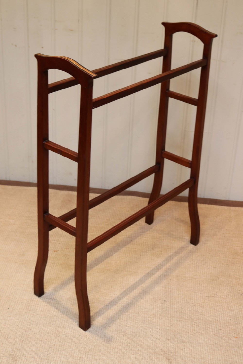 Edwardian Mahogany Towel Rail  View II