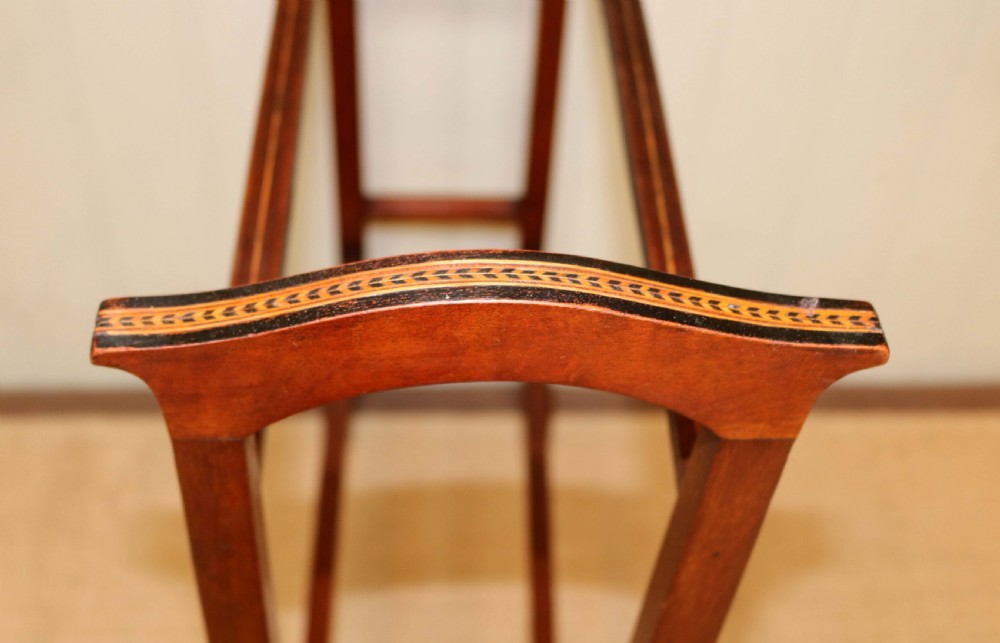 Edwardian Mahogany Towel Rail  View V