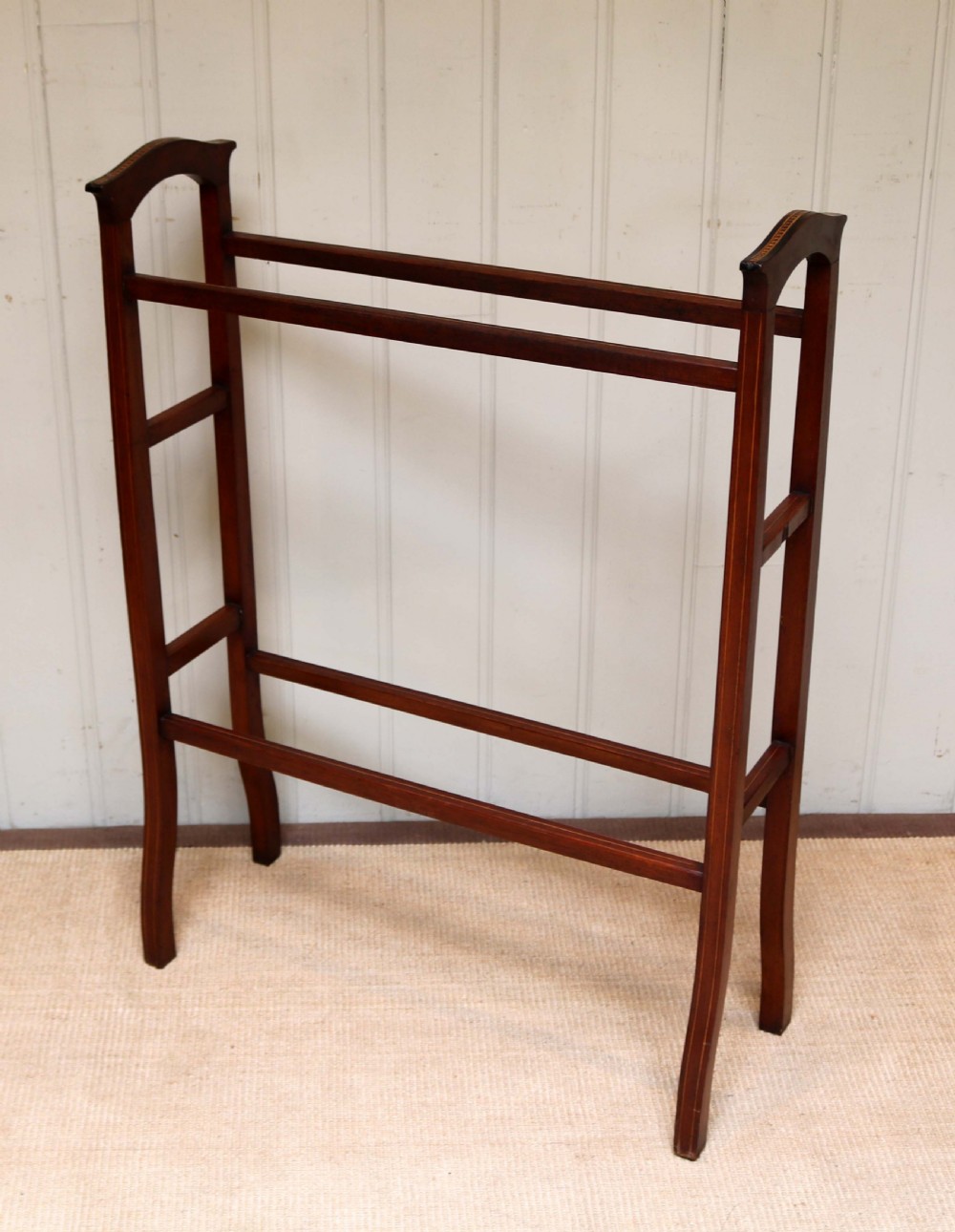 Edwardian Mahogany Towel Rail  View VII