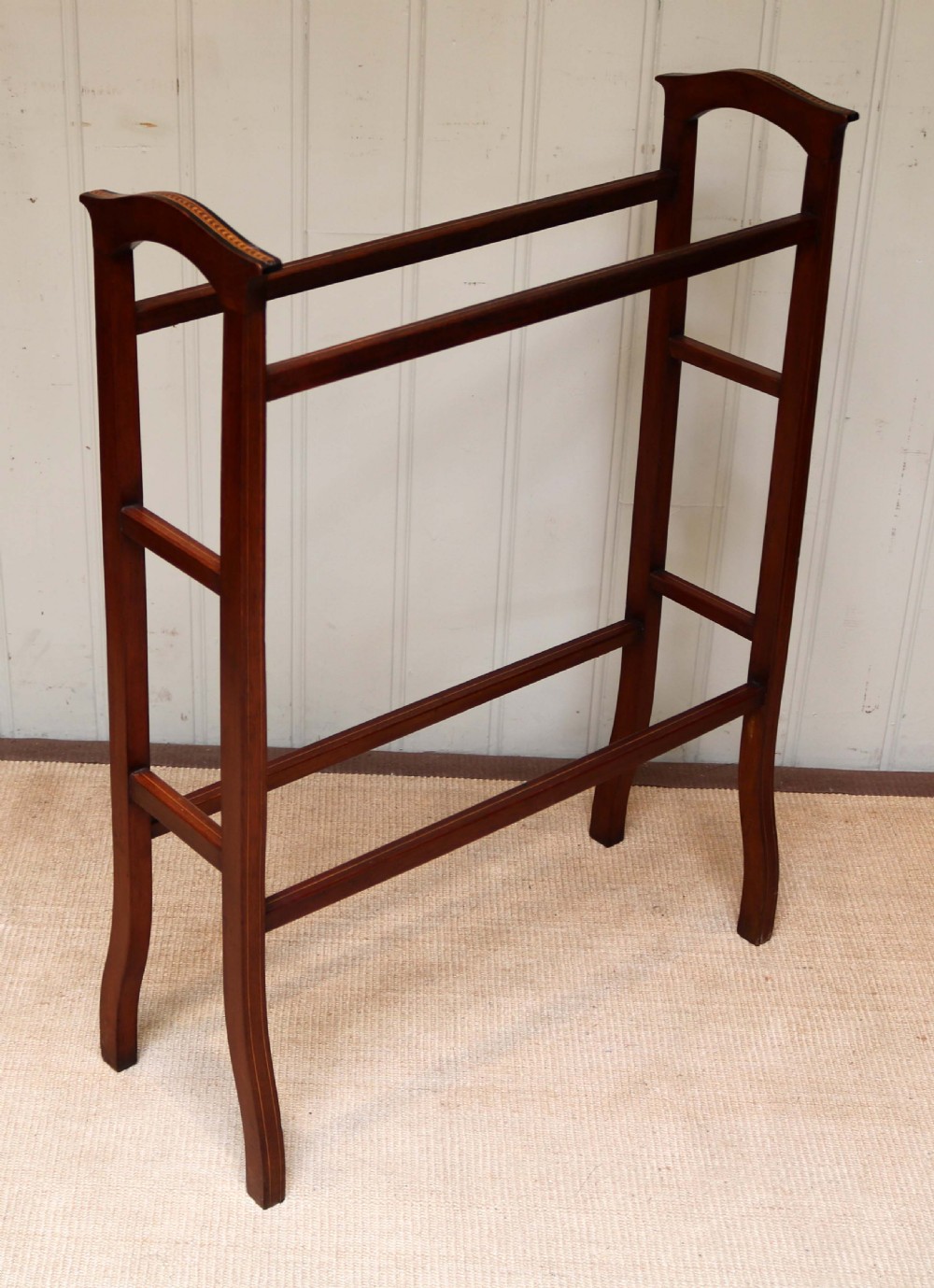 Edwardian Mahogany Towel Rail  View VIII