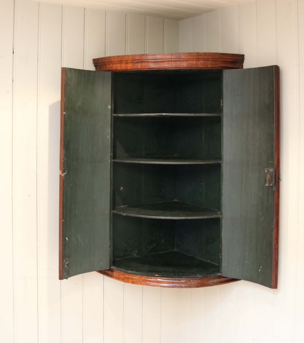 George III Bow Front Corner Cabinet  View IV