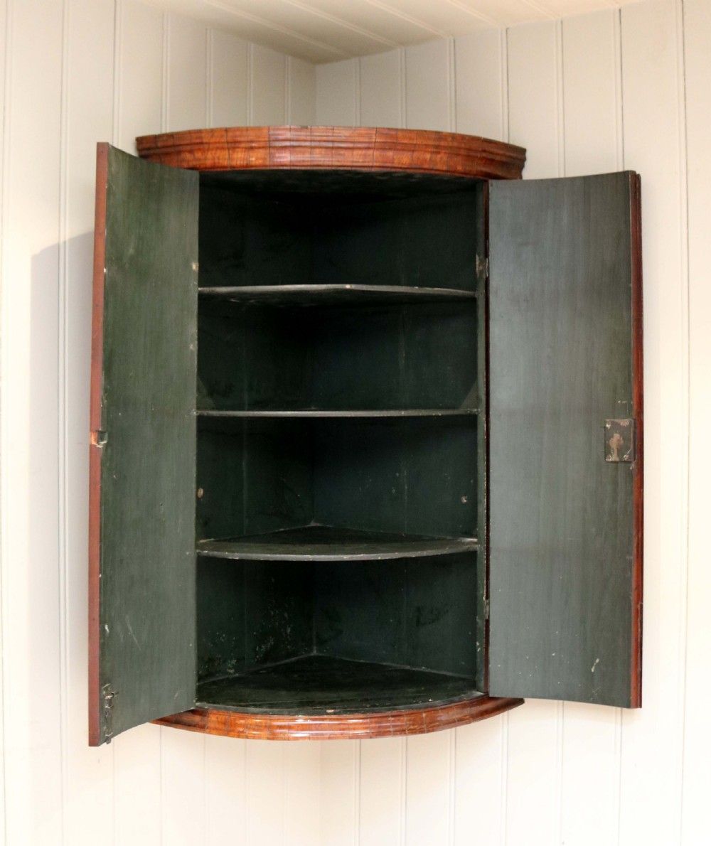 George III Bow Front Corner Cabinet  View VI
