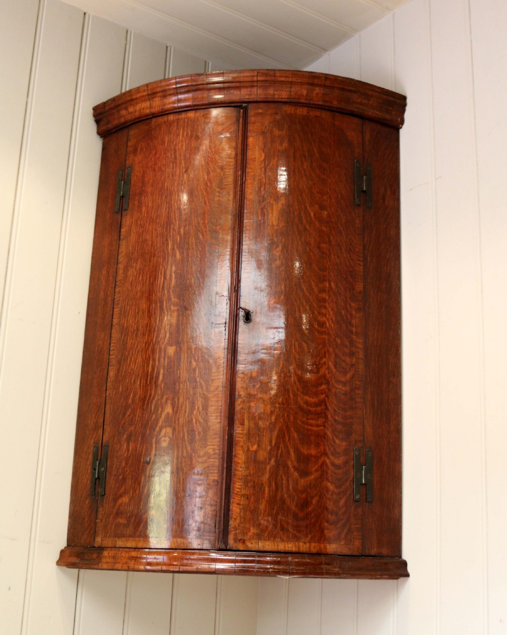 George III Bow Front Corner Cabinet  View VII