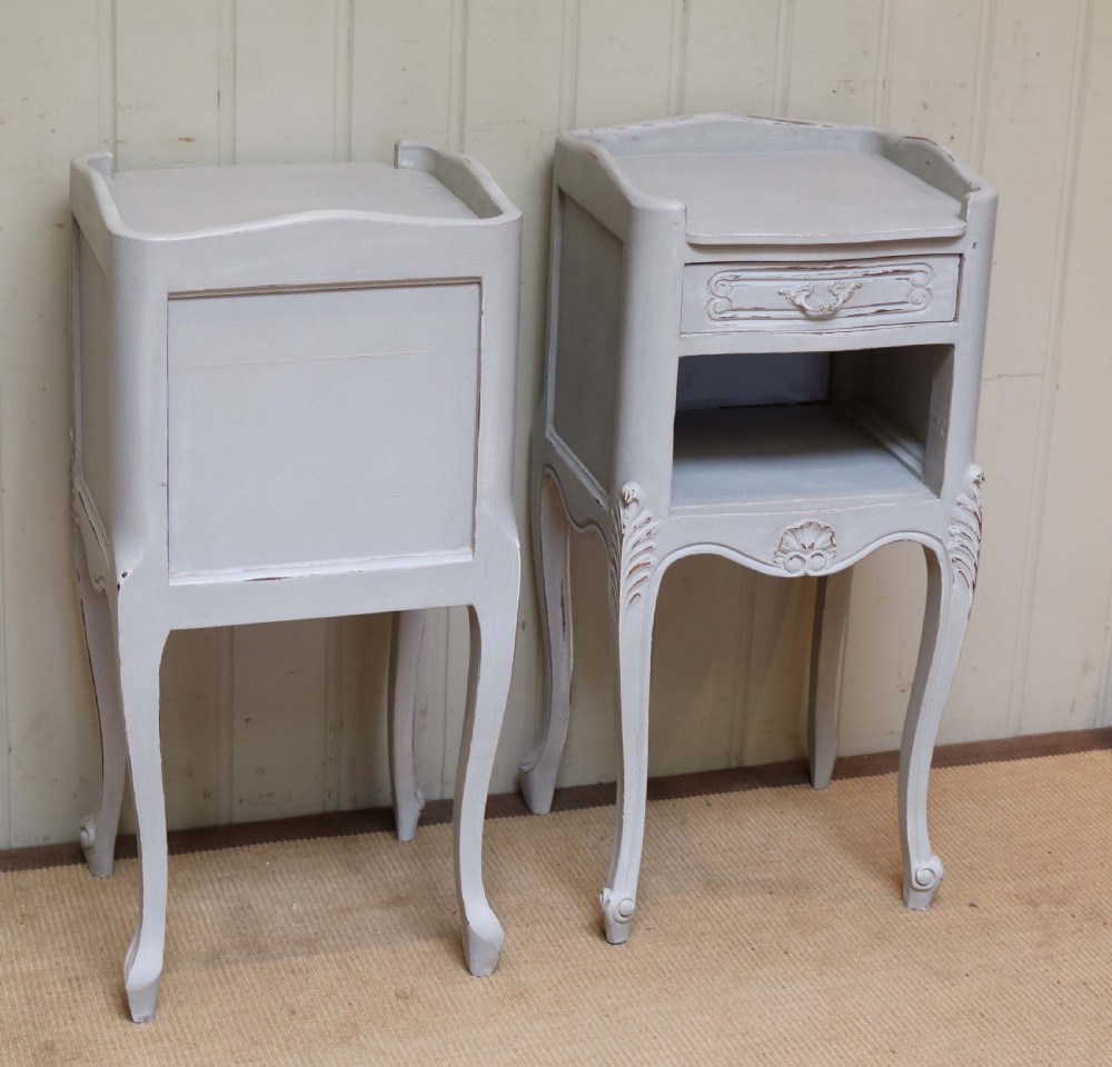 Pair Of French Painted Bedside Cabinets View VII