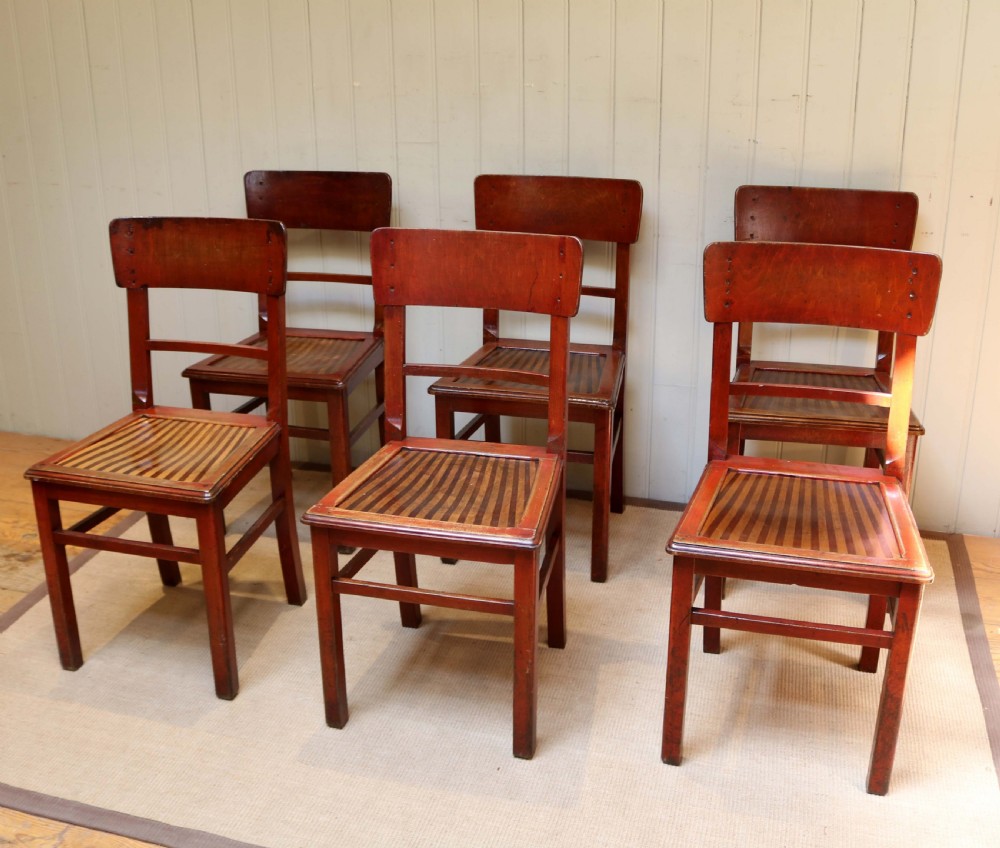 Set Of Six French Bistro Chairs