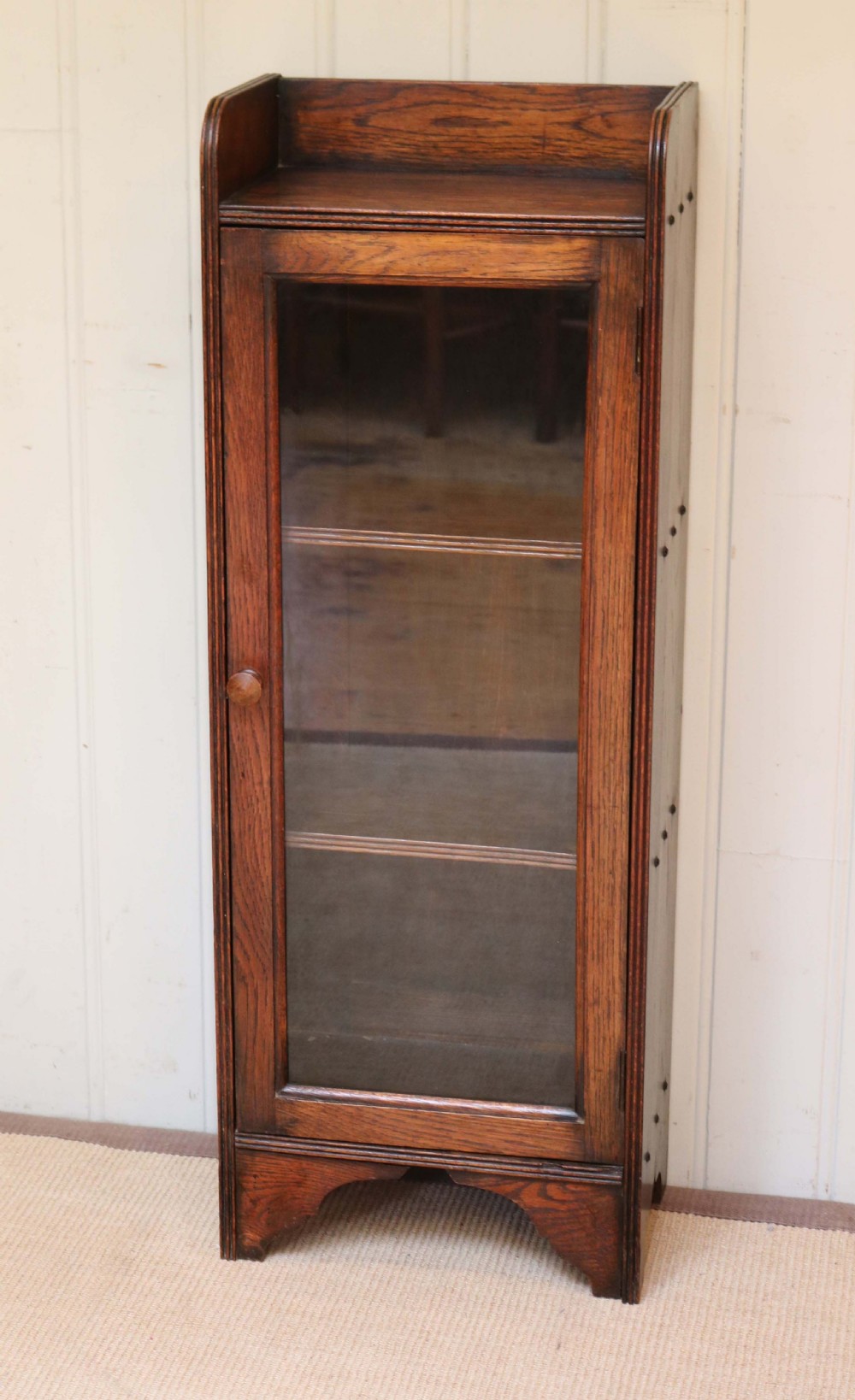 Small Glazed Oak Bookcase View IV