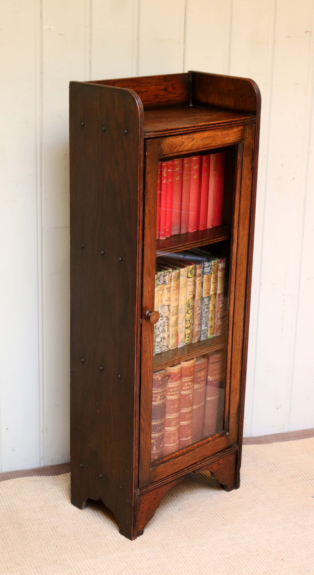 Small Glazed Oak Bookcase View V