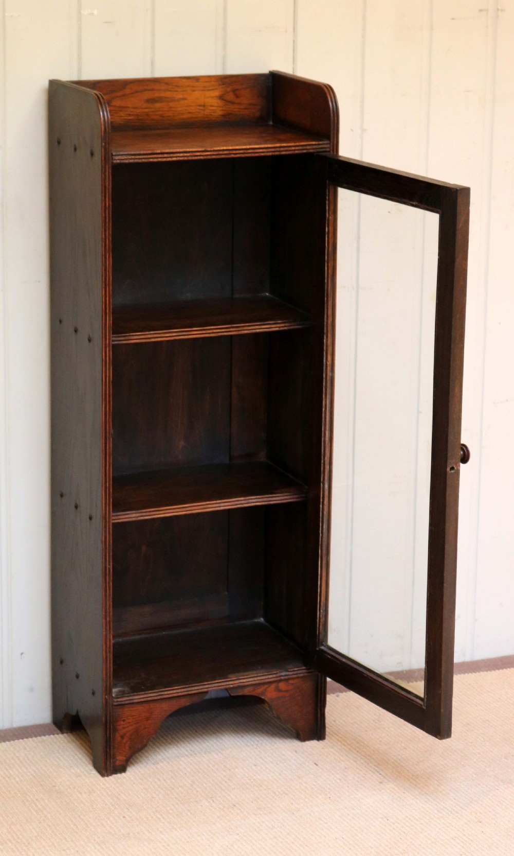 Small Glazed Oak Bookcase View VIII