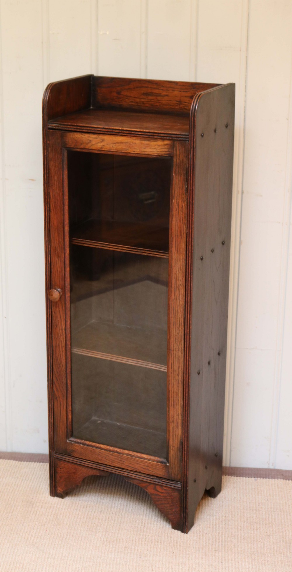 Small Glazed Oak Bookcase View IX