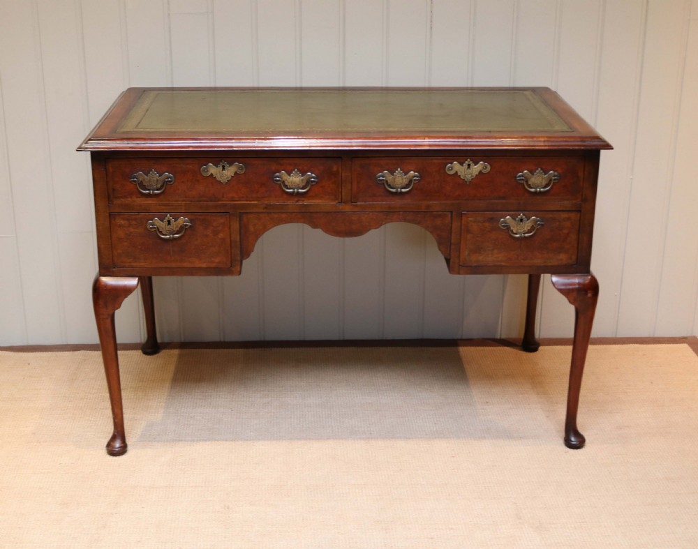 Walnut Kneehole Writing Desk