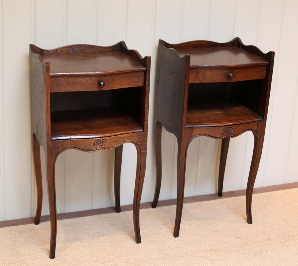 Pair Of French Oak Bedside Cabinets View IV